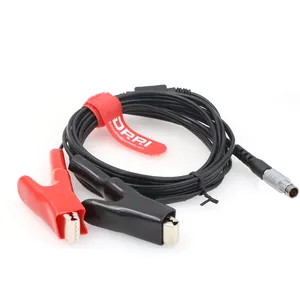 Ashtech Proflex 800 Gnss Ontvanger Power Kabel 3Pin Alligator Clips