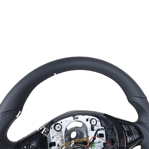 Volante de Fibra de Carbono Negro Piano 100% Real con Cuero Nappa para <span class=keywords><strong>BMW</strong></span> Serie 3 E82 E84 E87 X1 E90 <span class=keywords><strong>320d</strong></span> <span class=keywords><strong>E92</strong></span> E93 320i - Product Image 5