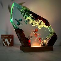 Lampe décorative créative de bureau, modèle de film Mandalorian populaire en Europe et en Amérique, ornement de bureau, cadeau d'anniversaire ou de vacances