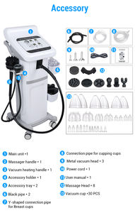 Vertical 3 en 1 calentamiento al vacío 8 cabezales de vibración G8 masajeador eliminación de celulitis G8 máquina de adelgazamiento con 33 tazas - Product Image 4