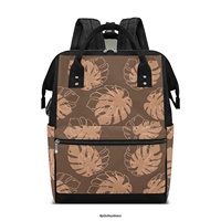 Sac à langer pour nouvelles mamans, design personnalisé hawaïen, grande capacité, sac à dos de voyage pour maman