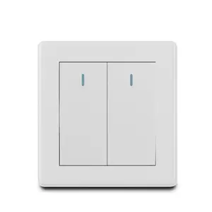 UK Standard Wall Switch 16A Standard Electric Wall Light Switch 2 Input PC Panel