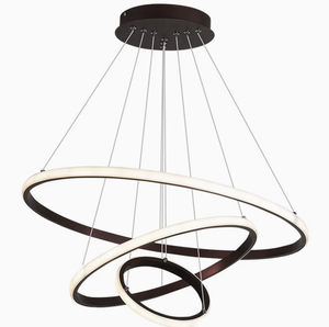 Lámpara de Techo Moderna Nórdica Minimalista, Lámpara Colgante de 3 Anillos para Comedor/Bar/Estudio/Dormitorio, Lámpara LED Colgante para Decoración del Hogar - Product Image 1