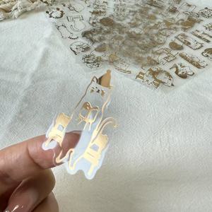 printing factory personalized gold rose color sheet <b>labeling</b> and <b>packaging</b> - Product Image 4