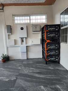 อินเวอร์เตอร์12KVA แรงดันไฟฟ้าแบบแยกเฟสพร้อม20KWH แบตเตอรี่ลิเธียม12KW แยกเฟสไฮบริดระบบกริด - Product Image 3