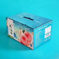 Petite valise de style coffret cadeau avec poignée de transport, carton pliable, impression personnalisée, boîte en carton ondulé écologique, boîte à main