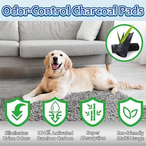 Productos para Mascotas Más Populares, Almohadilla de Entrenamiento para Cachorros con Carbón Activado, Almohadillas de Carbón para Orina de Perro para Control de Olores - Product Image 2