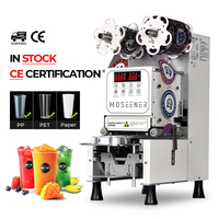Machine de scellage thermique entièrement automatique MOSEENER pour gobelets en papier, thé, bouteilles de boissons, emballages alimentaires et canettes