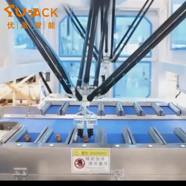 UPACK 3/5/10/16kg Payload 4-Axis Stainless Steel Delta Parallel Collaborative Robot Motor Gearbox Bearing Pick Place 25