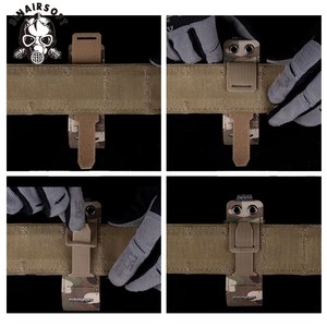 Pochette tactique MOLLE haute pression avec sangle auto-agrippante gauche pour ceinture et holster, en nylon - Product Image 5