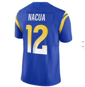 Qualité supérieure, cousu sur mesure, personnalisable # 12 NACUA # 9 STAFFORD # 17 ADAMS # 99 DONALD Maillot de football américain - Product Image 3