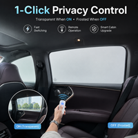 Película Inteligente PDLC para Ventanas de Automóviles, Película Inteligente Conmutable, Película de Privacidad Inteligente, Control Remoto, Ajuste Personalizado para Automóviles