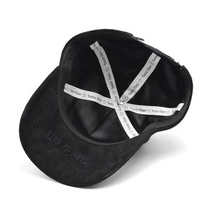 Bán Buôn Sang Trọng Đồng Bằng Đầy Đủ Trở Lại Tùy Chỉnh Thêu 3D Màu Cấu Trúc 6 Bảng Điều Chỉnh Mũ Bóng Chày Mũ Da Lộn - Product Image 2