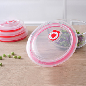 Tapas Redondas para Almacenamiento de Alimentos, con Clip, Herméticas, Aptas para Microondas, de Plástico con Sello de Silicona Tipo C - Product Image 4