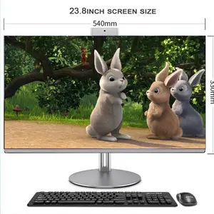 OEM 23.8 inch all in one pc i7 RAM 8G SSD 256gb AIO pc computer hardware monitor all in one pc i7-10700