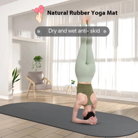 Tapis de yoga écologique antidérapant en forme d'arche ovale, logo personnalisé, 4,5/5 mm, tapis d'exercice doux de qualité supérieure, tapis de yoga en PU pour la pratique du Pilates