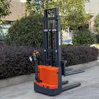 Chargeur de palettes robuste avec gerbeur électrique, hauteur de levage de 3 m, capacité de 1,5 T, idéal pour le déchargement de marchandises en entrepôt