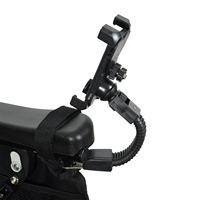 Support 1 pièce, support de téléphone pour fauteuil roulant électrique, support de téléphone pour vélo en plastique, support de téléphone pour vélos, support de téléphone pour fauteuil roulant