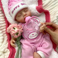 Poupée Bébé Reborn Fille en Silicone de 18 pouces, Princesse Endormie, Peinte à la Main avec Effet Rougissant, Idéale pour Anniversaire et Cadeau Personnalisé pour les Fêtes