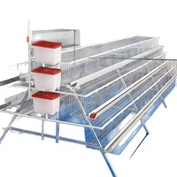 Cage à poules pondeuses de type A, équipement de batterie d'élevage avicole pour poules pondeuses, 3/4 niveaux, dimensions pour ferme
