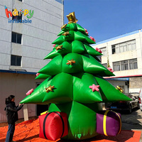 Sapin de Noël Gonflable de Luxe Imprimé Léopard Doré – Modèle Gonflable pour Événements Haut de Gamme, Centres Commerciaux, Fêtes et Décoration Scénique