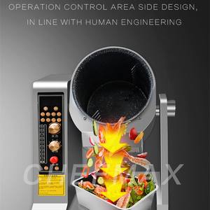 Machine de cuisson automatique de machine de sauté électrique de cuiseur de nourriture intelligent antiadhésif fait sur commande - Product Image 5