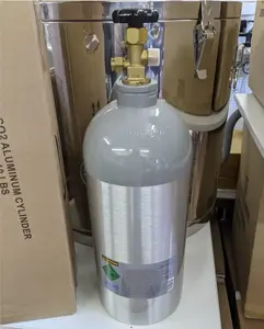 Botella de co2 para cerveza, cilindro de gas de aluminio, 5 lb, 10 lb, 25lb