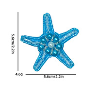 Appliques 3D d'animaux marins faites à la main : crabes, tortues, crevettes, crocodiles, patchs perlés et strass pour créations de mode