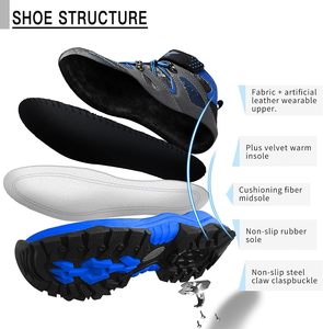Scarponi da <span class=keywords><strong>Trekking</strong></span> Invernali LANBO per Bambini e Bambine Modello LANBO8032-1 Punta Tonda Tomaia in Rete Suola in Gomma Antiscivolo - Product Image 2