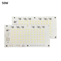 Module LED linéaire sans pilote DOB carré personnalisé 2835 SMD, laser, PCB 50W 220V AC, carte PCB SMD 2835, CRI 70, certifié CE/RoHS