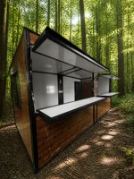 Maison conteneur extensible 20ft 40ft, kiosque de vente préfabriqué, café mobile, magasin modulaire