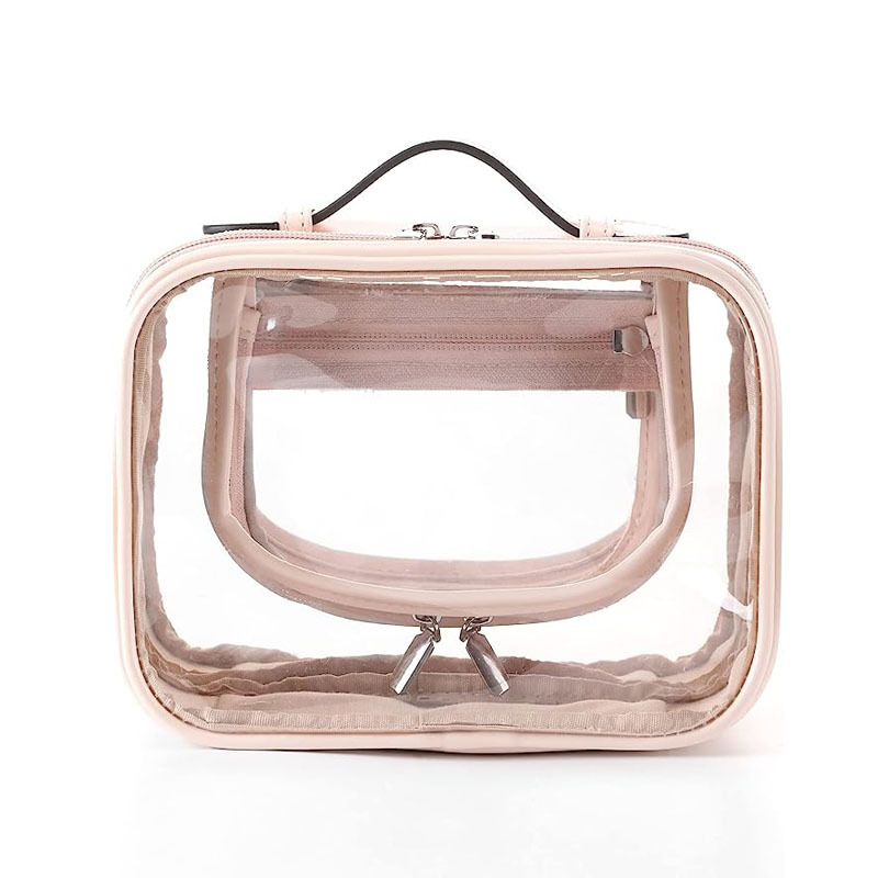 Women Transparent PVC Storage Zipper Makeup Bag
