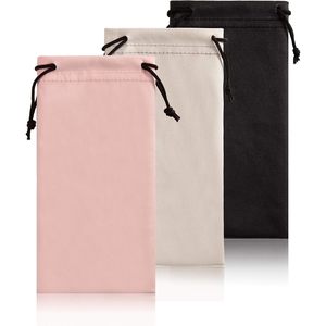 Triumph Vision – pochette souple pour lunettes, lot de 3 étuis à lunettes en microfibre avec fermeture à cordon pour hommes et femmes - Product Image 1