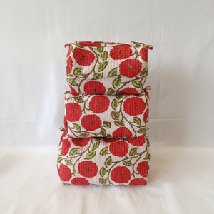 Large Zipper Closure Thread Pattern Tote Beach Quilted Cotton Bohemian <b>for</b> <b>Pouch</b> <b>for</b> <b>Women</b> - Product Image 1