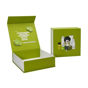 Embalaje único mini 3D pop up diseño pr caja de embalaje maquillaje Cajas de Regalo magnéticas al por mayor con mangas