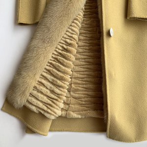 Jtfur <span class=keywords><strong>donna</strong></span> all'ingrosso grande Rex <span class=keywords><strong>pelliccia</strong></span> di coniglio <span class=keywords><strong>cappotto</strong></span> interno di alta qualità elegante lungo personalizzato signore cappotti di lana - Product Image 3