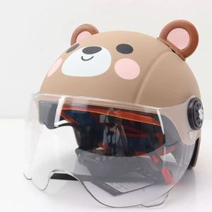 Casque de moto ouvert pour enfant Carton Bear, nouveau matériau en fibre de verre PP/ABS, accessoires de moto de haute qualité, protection du visage - Product Image 3