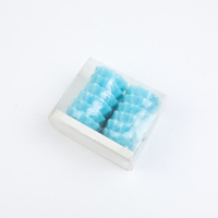 Bougie parfumée colorée avec Logo personnalisé, tissu en forme de Cube aromatique, vente en gros, 4 pièces