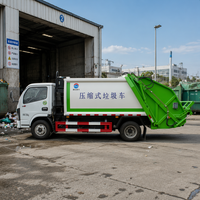 Camion compacteur de déchets Dongfeng 6CBM, robuste, 4x2, suspension renforcée pour la collecte des déchets sur routes difficiles en Afrique