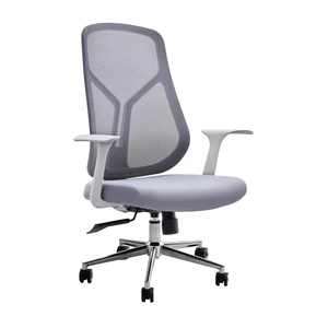 <span class=keywords><strong>Chaise</strong></span> de bureau exécutive inclinable en maille avec base chromée pour entreprise, bureau et domicile - Product Image 1
