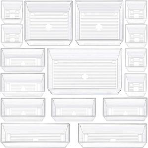 Organizadores Apilables para Maquillaje y Escritorio, Divisores de Cajones, Bandejas de Diferentes Tamaños, Exhibidores - Product Image 5