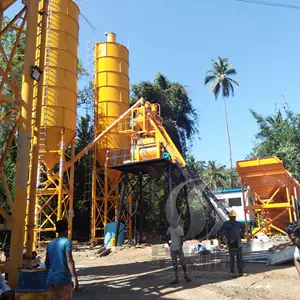 Hzs50 Precast Concrete Mixing Plant Sri Lanka Skip Hopper Ready Mixed Hzs50 Concrete Batching Plant With Js1000 Concrete Mixer