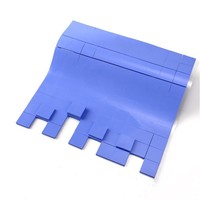 Bleu/blanc 3mm d'épaisseur thermique conducteur Silicone GPU CPU dissipateur thermique refroidissement isolation essentielle pièces de rechange pour l'électronique