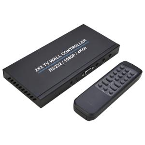 4K X 2K 1080P/4K 60Hz <span class=keywords><strong>2x2</strong></span> HDMI TV <span class=keywords><strong>Video</strong></span> <span class=keywords><strong>Wall</strong></span> Displays <span class=keywords><strong>Controller</strong></span> Procesador de pared de <span class=keywords><strong>video</strong></span> HDMI de 4 puertos con RS232 - Product Image 1