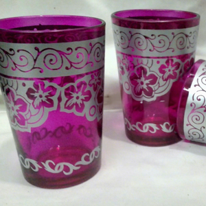 Juego de vasos de té marroquí con elegante caja de regalo para servir café y té - Product Image 1