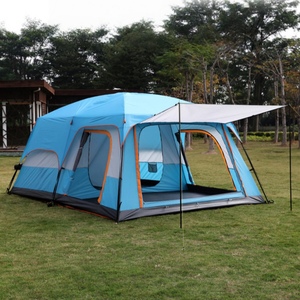 आउटडोर पोर्टेबल कैंपिंग हाउस वाटरप्रूफ अतिरिक्त बड़े ऑक्सबोफोर्ड कपड़े पे नीचे घर कैंपिंग तम्बू - Product Image 2