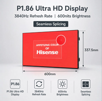 Mur vidéo LED intérieur P1.86, 3840 Hz, haute fréquence de rafraîchissement, écran LED HD sans soudure pour salle de conférence, salle de réunion, salle de réception