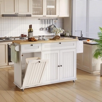 Îlot de cuisine moderne modulaire et étanche, facile à assembler, avec rangement, pour restaurant et maison