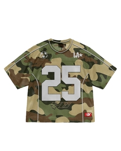T-Shirt in Cotone Pesante 300 GSM per Uomo, Jersey da Corsa in Seta e Cotone, Maglia Retrò da Calcio Importata negli USA - Product Image 2