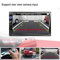 (Stock en EE. UU./UE) Reproductor MP5 para Auto Podofo Radio Estéreo para Coche 7" Pantalla Táctil USB AUX Control en Volante 7023B OEM